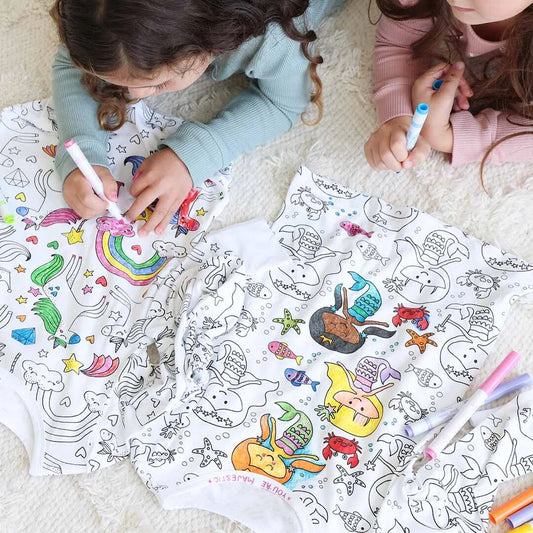 🎅Christmas Pre-sale🎁🎨DIY Cartoon Colorable Pajamas for Kids