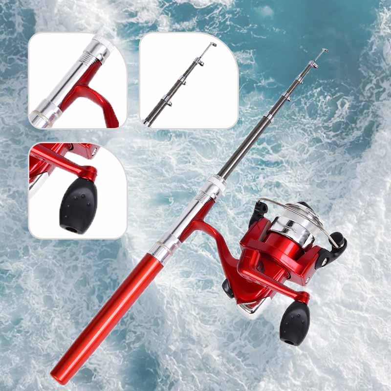 Portable Pen Style Ice Fishing Rod Set