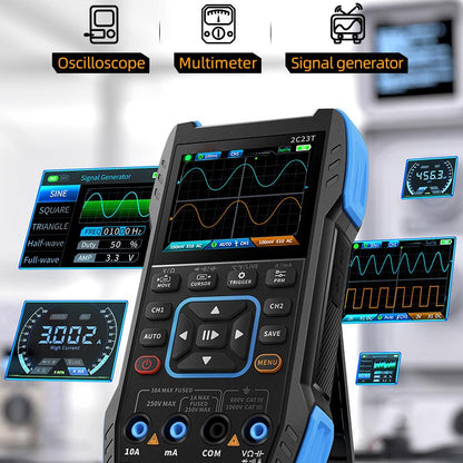 2C23T Digital Oscilloscope Multimeter DDS Generator 3 in 1