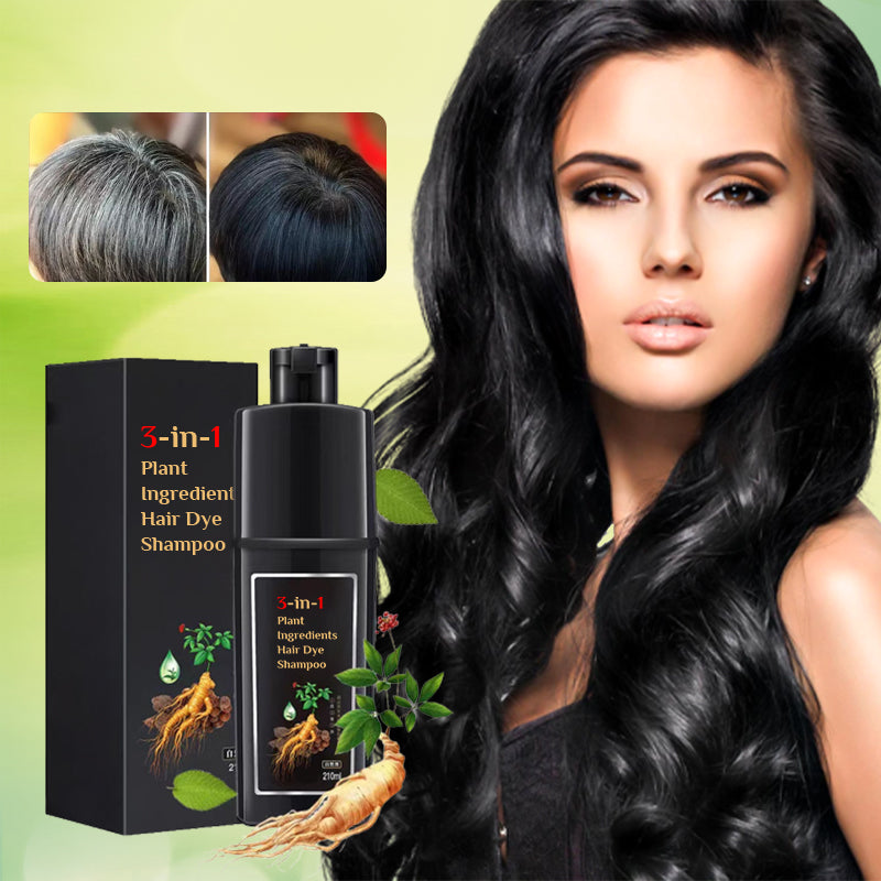 Plant Ingredients Hair Dye Shampoo - Black