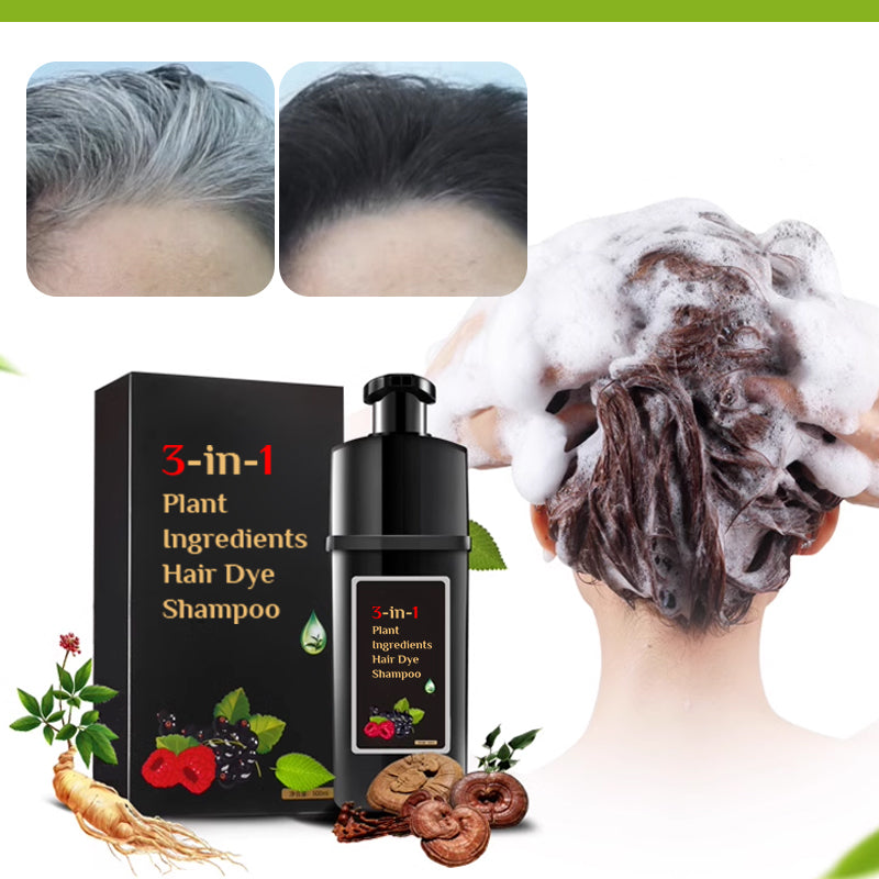 Plant Ingredients Hair Dye Shampoo - Black