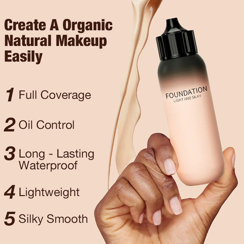 Lightweight Waterproof Long-Lasting Natural Finish Foundation