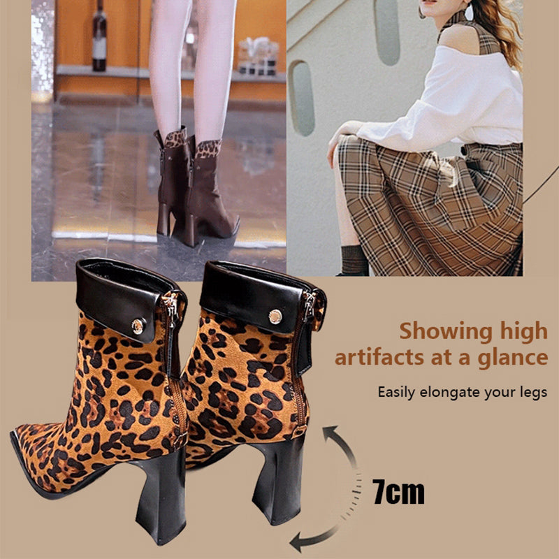 Women's Faux Suede High-Heel Ankle Boots