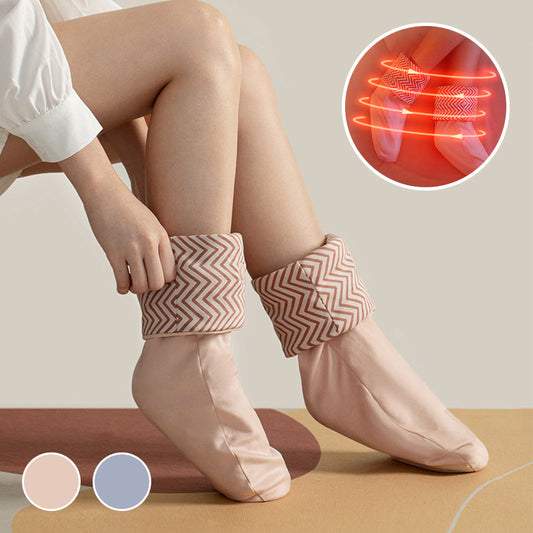 Rechargeable Heated Socks with Herbal Packs