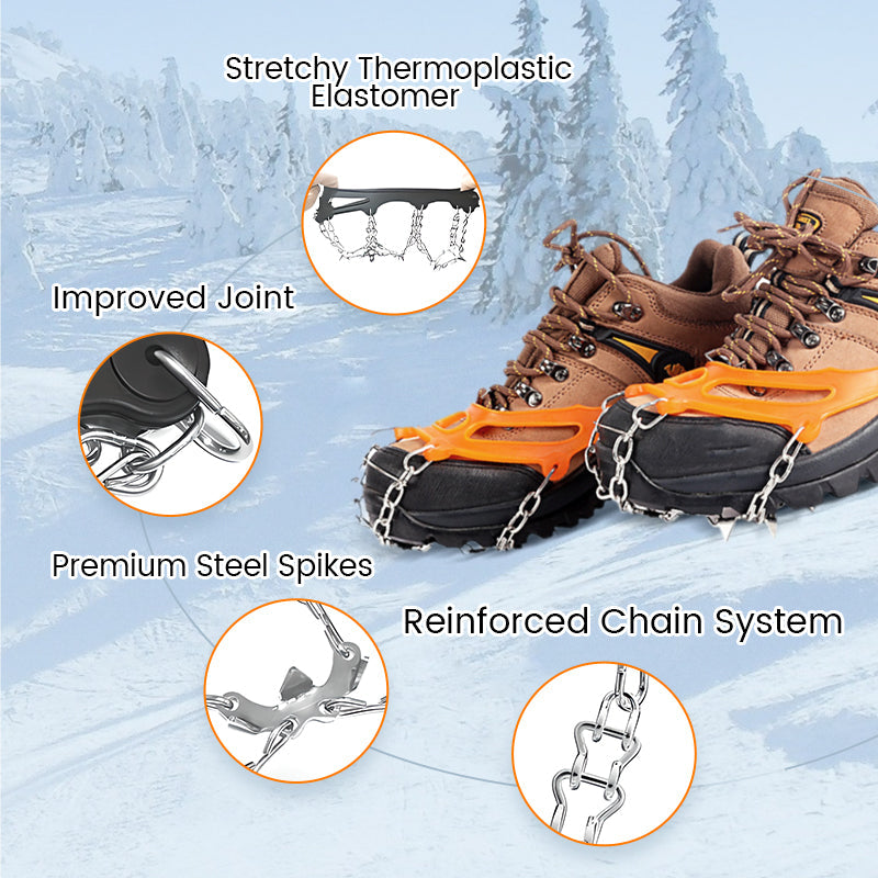 Anti-Slip Crampons for Outdoor Shoes & Boots